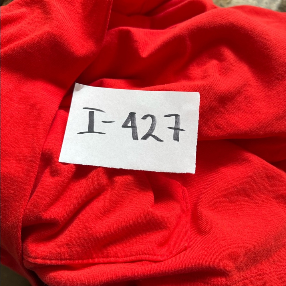 NEW Champion Hoodie Sweatshirt Womens Red Long Sleeve Logo Athletic Size M - Picture 9 of 9